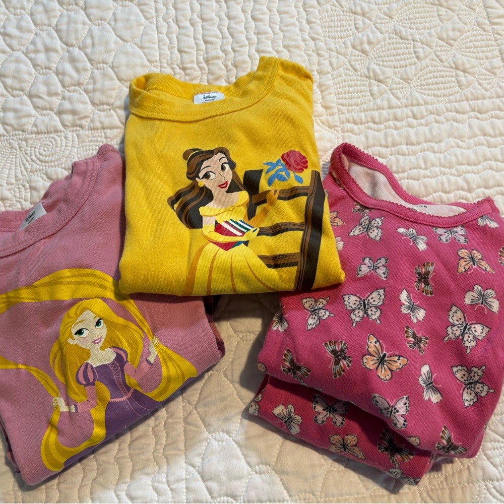Bundle 3 PJ sets. Very good used condition and soft! Sizes 5 and 6